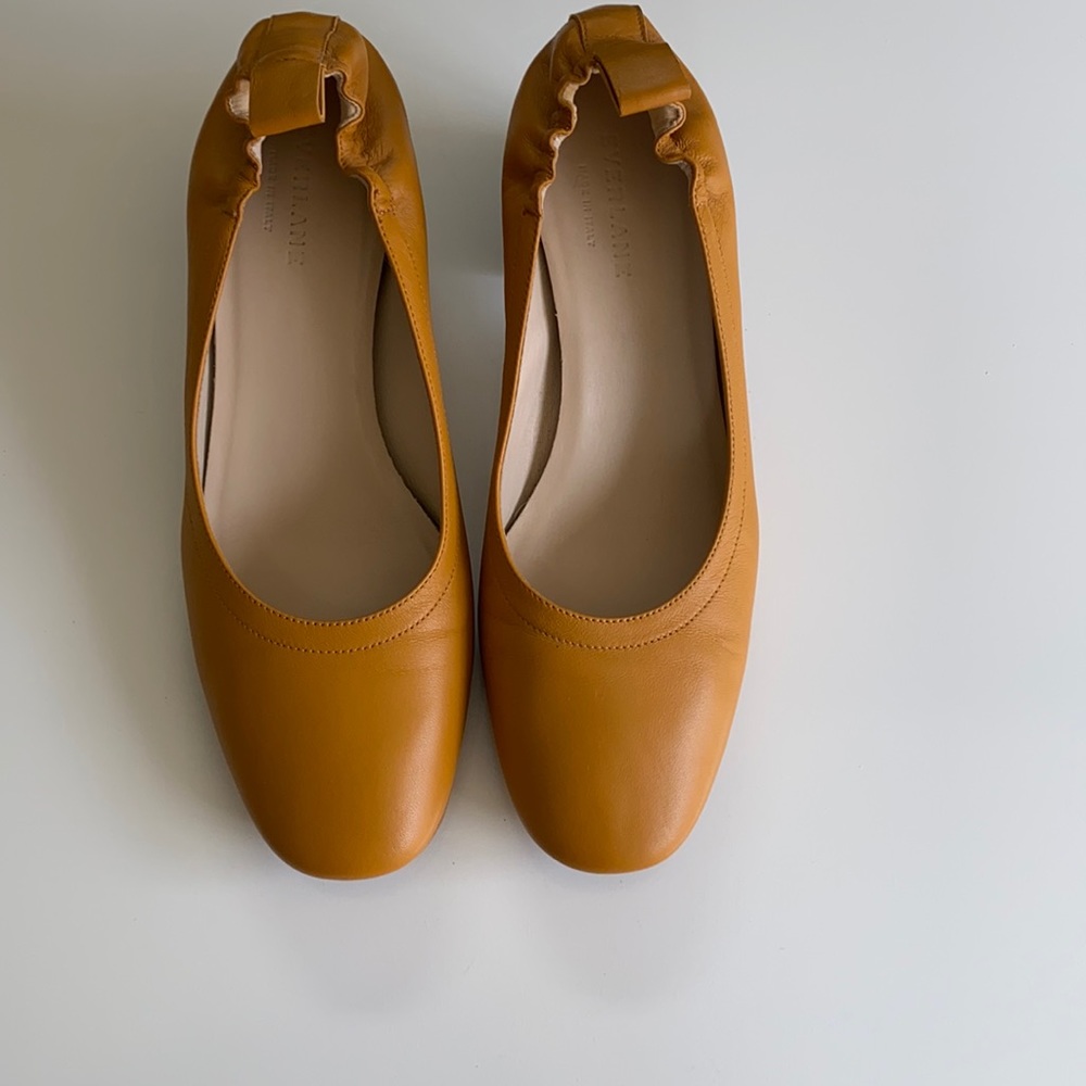 Everlane Day Heel Mustard Yellow Size 8